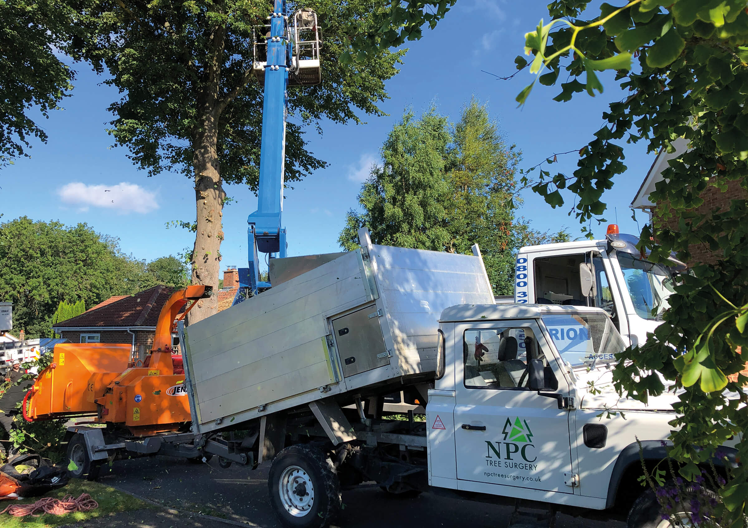 NPC Tree Surgery vehicle at work