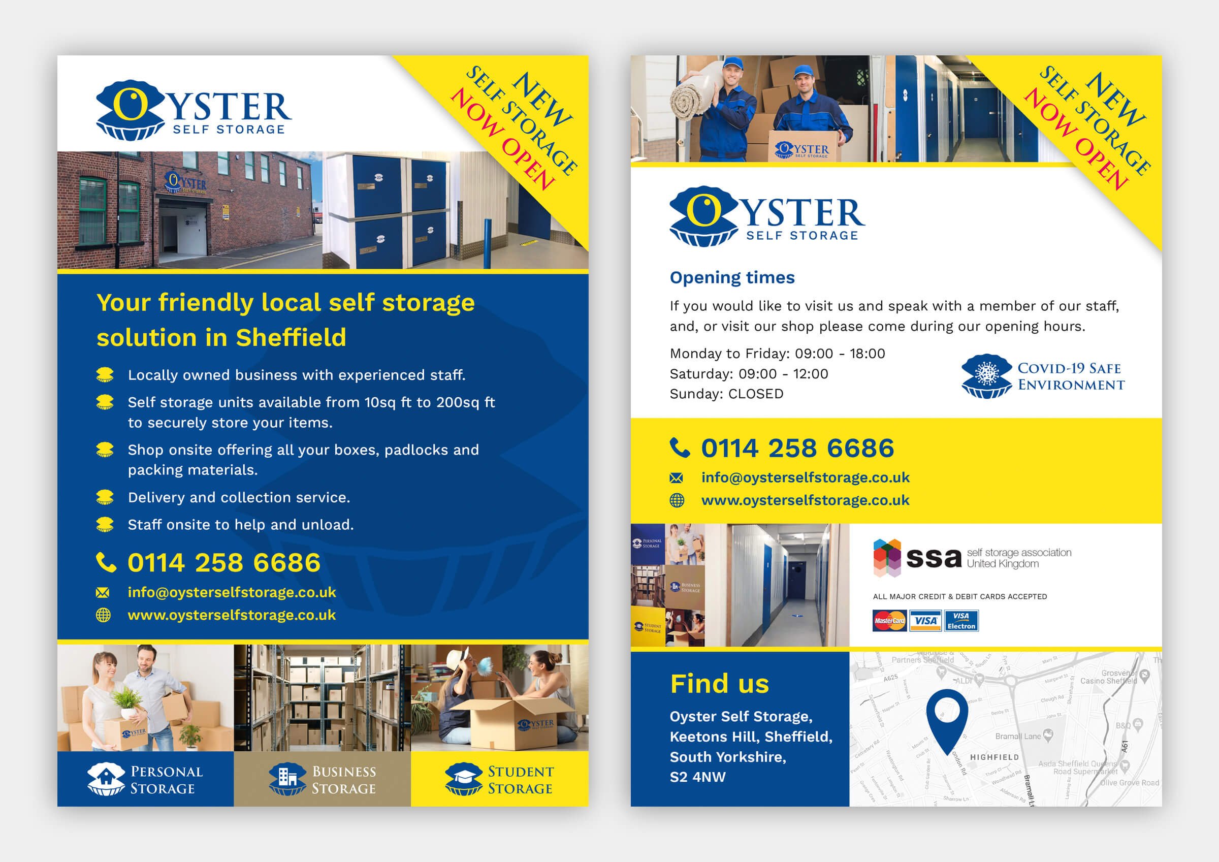 Oyster Self Storage flyer